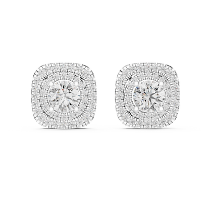 Aurelia Imperial Round Halo Studs
