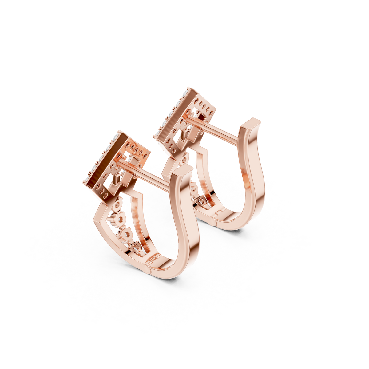 Zyvara Geometric Diamond Hoop