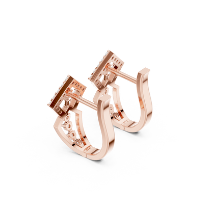 Zyvara Geometric Diamond Hoop