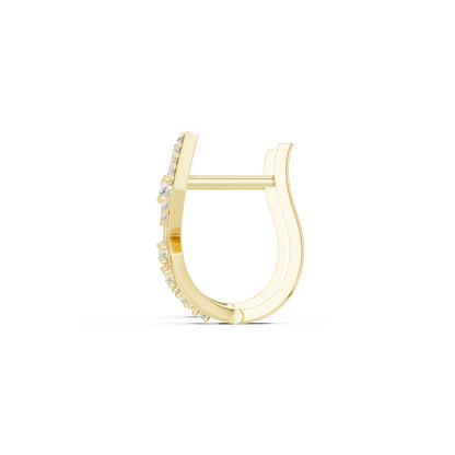 Zyvara Geometric Diamond Hoop