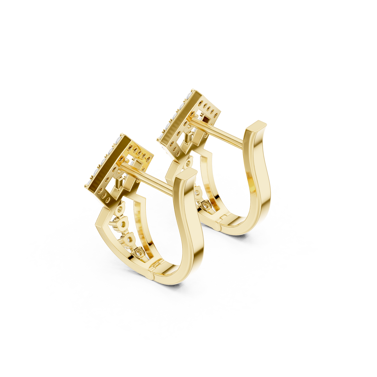 Zyvara Geometric Diamond Hoop