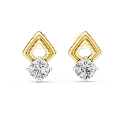 Zarelle Architectural Solitaire Studs