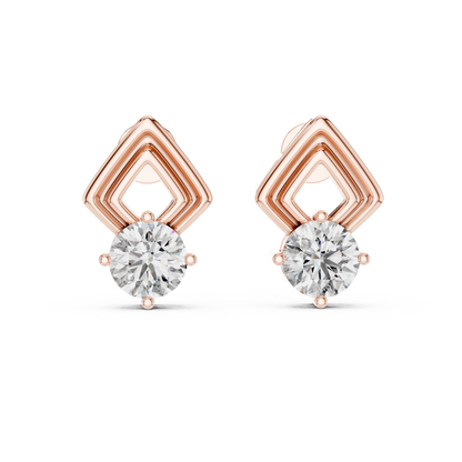 Zarelle Architectural Solitaire Studs