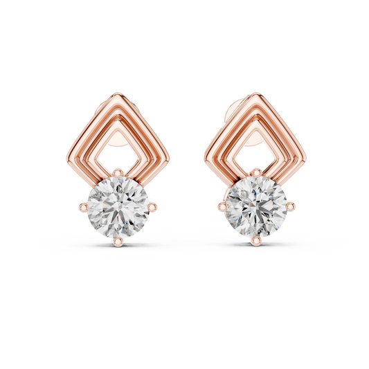 Zarelle Architectural Solitaire Studs