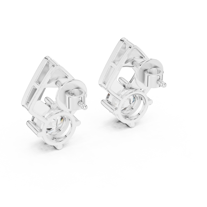 Zarelle Architectural Solitaire Studs