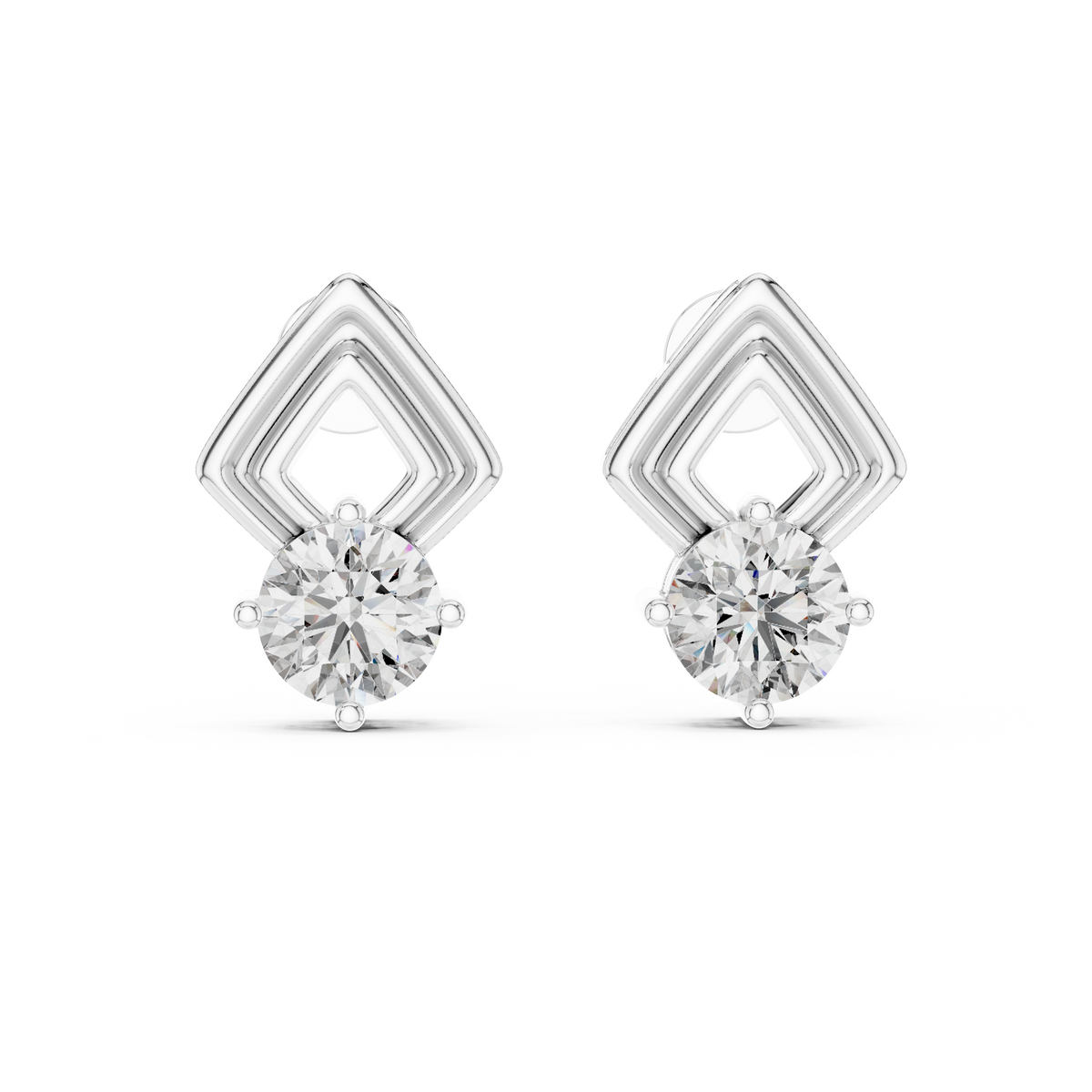 Zarelle Architectural Solitaire Studs