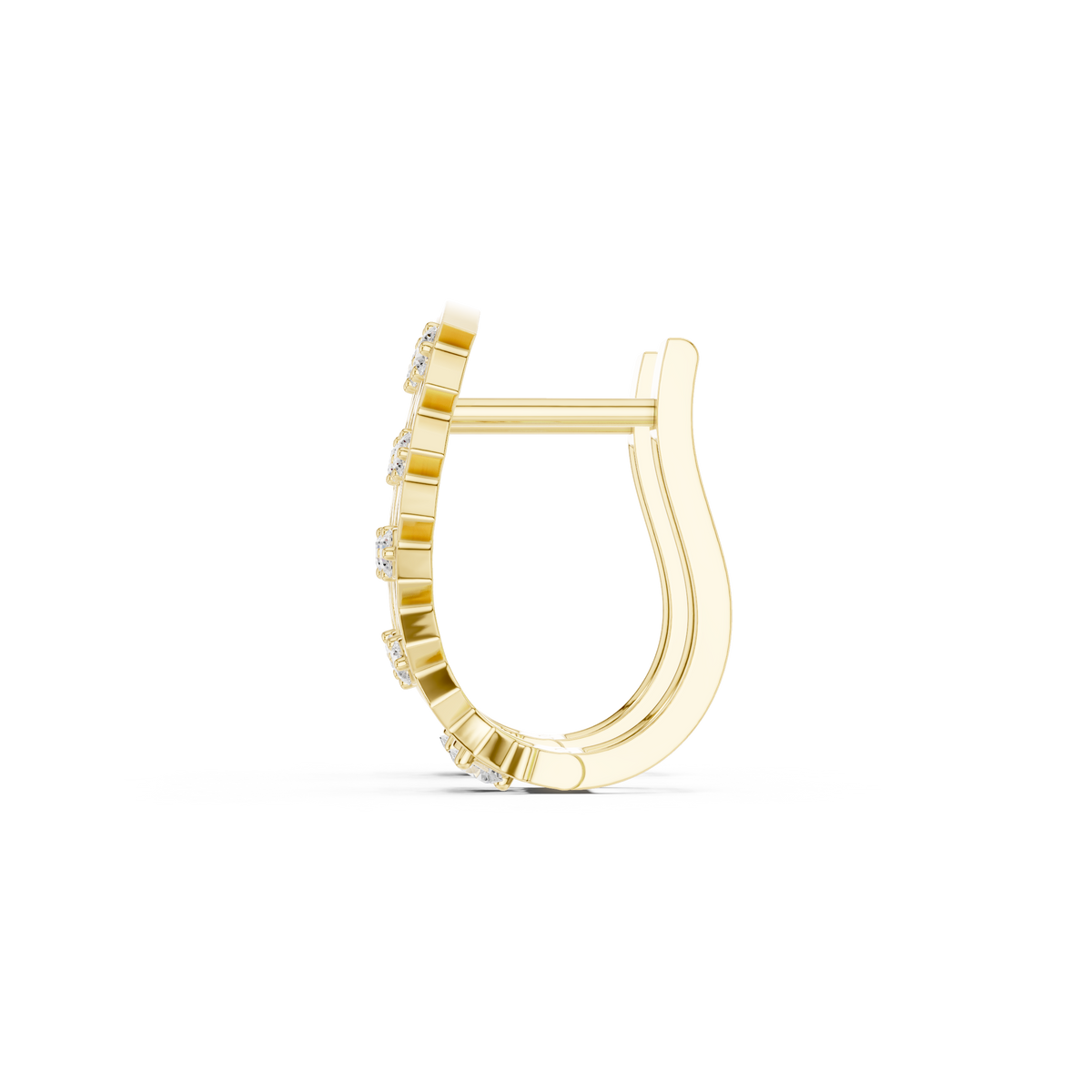 Zirelle Geometric Diamond Zigzag Hoops