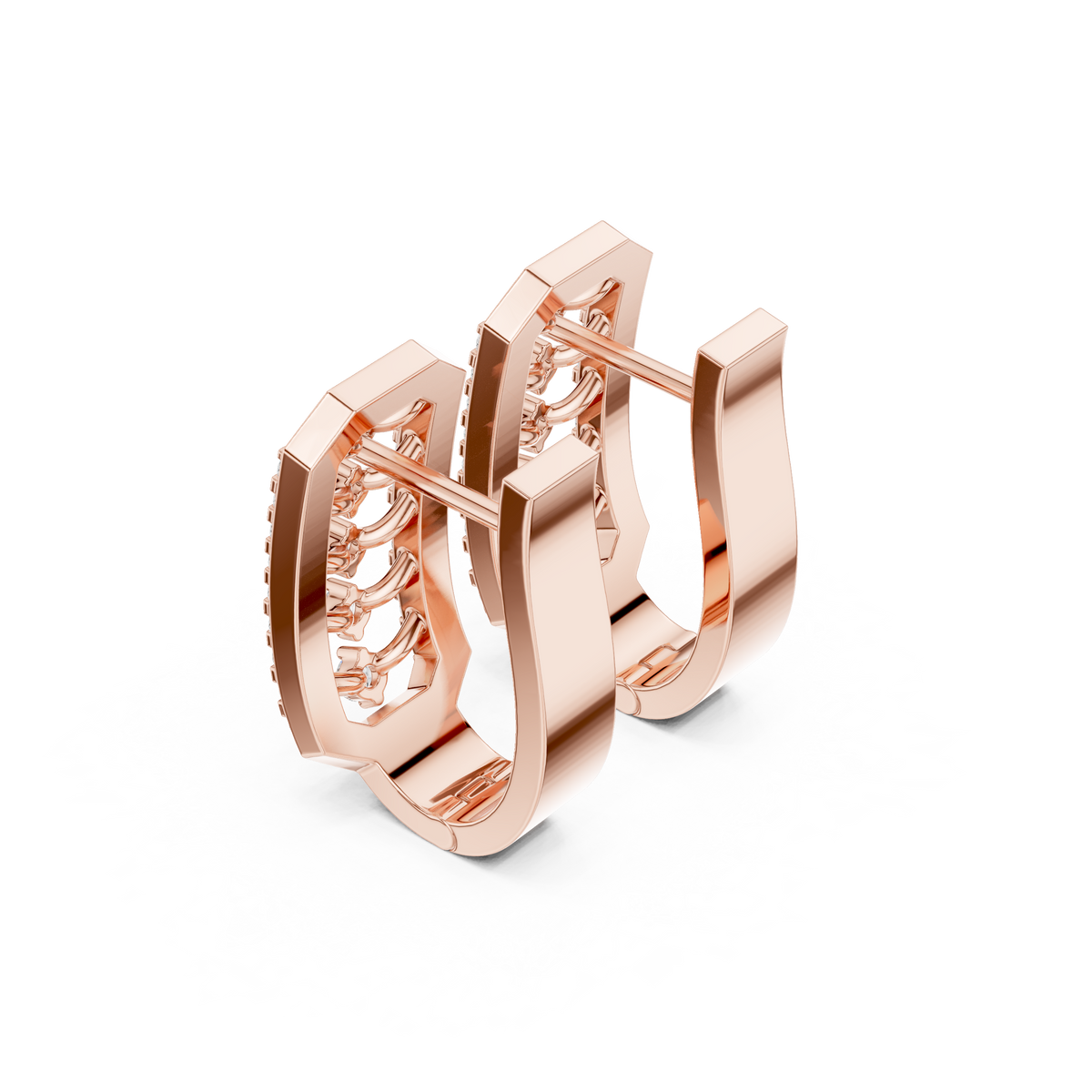 Varelle Geometric Diamond Ladder Hoops