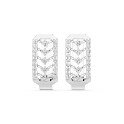Varelle Geometric Diamond Ladder Hoops