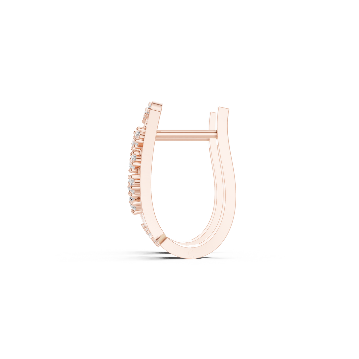 Alvara Diamond Trapeze Open Hoops