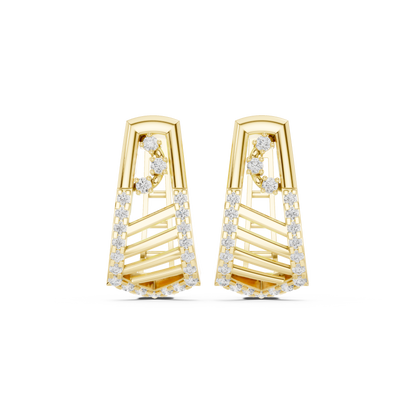 Averelle Geometric Diamond Hoops