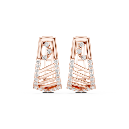 Averelle Geometric Diamond Hoops