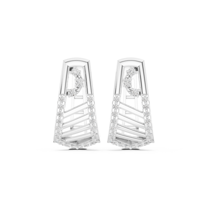 Averelle Geometric Diamond Hoops
