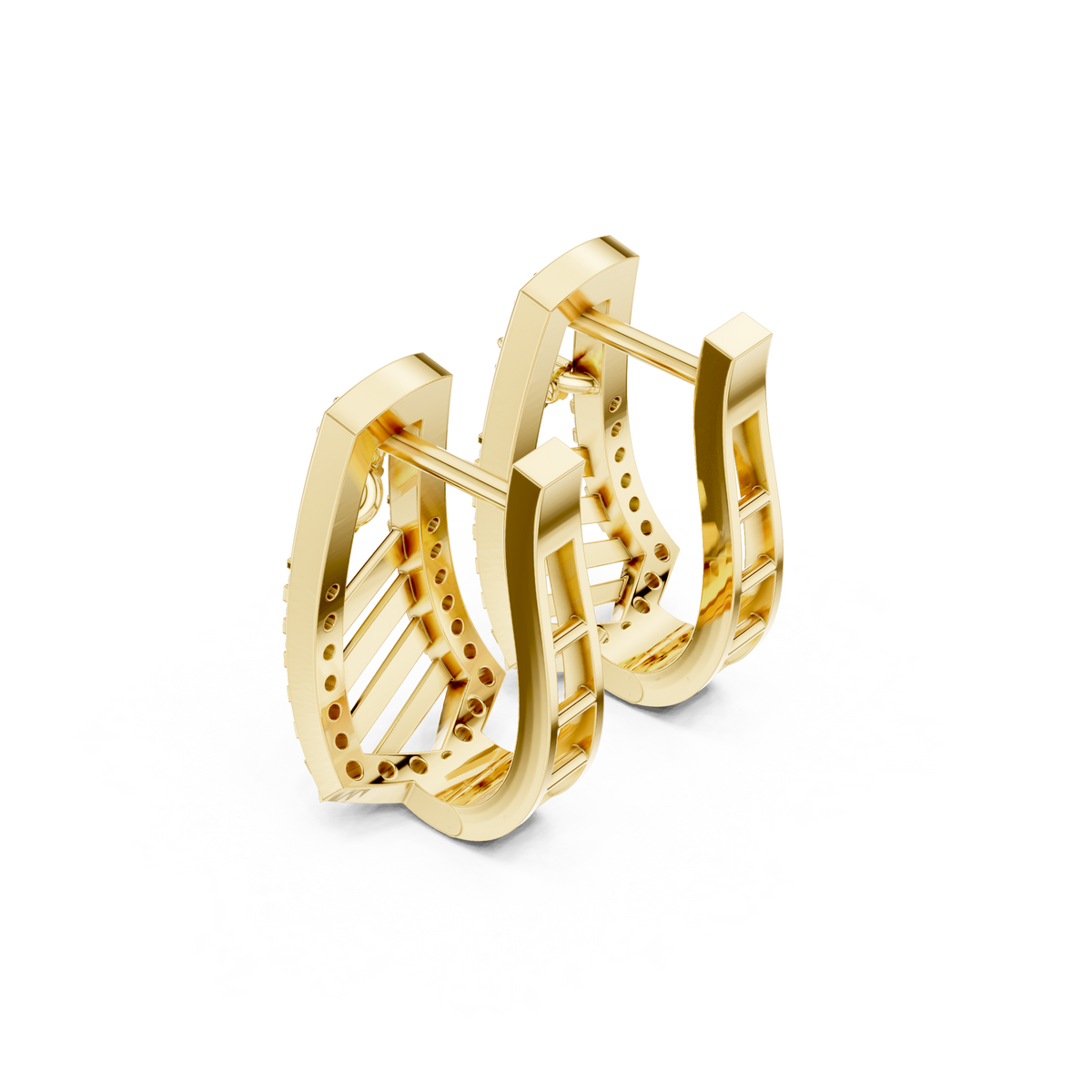 Averelle Geometric Diamond Hoops