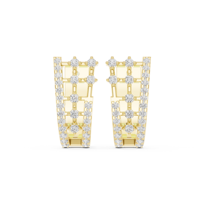 Zarevia Geometric Diamond Lattice Hoops