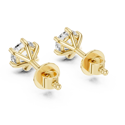 Seraphina Round Solitaire Studs