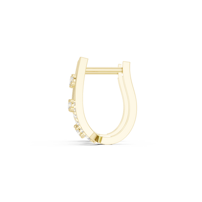 Veylora Geometric Diamond Zigzag Hoops