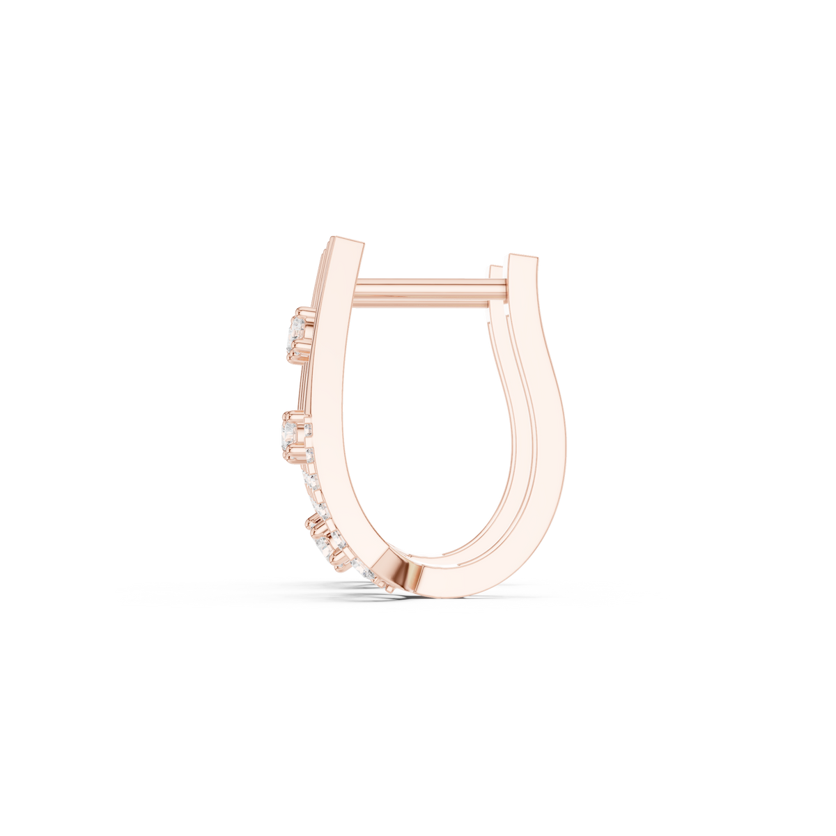 Veylora Geometric Diamond Zigzag Hoops