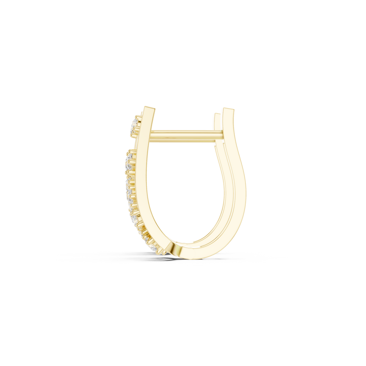 Zavielle Geometric Diamond Crisscross Hoops