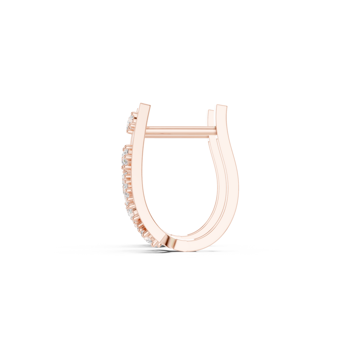 Zavielle Geometric Diamond Crisscross Hoops