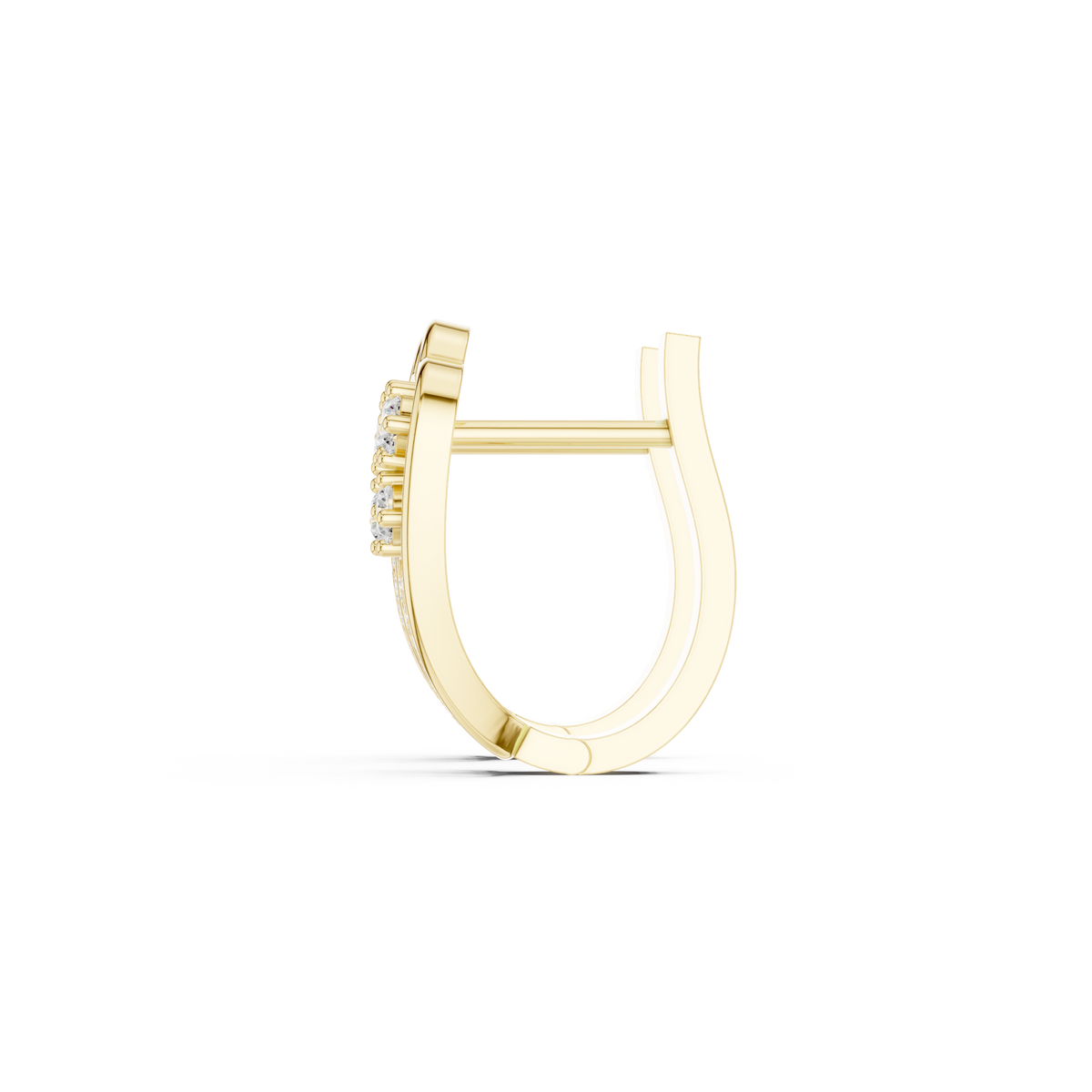 Averelle Curved Diamond Ribbon Hoops