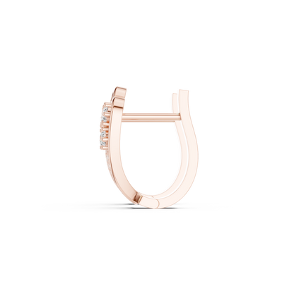 Averelle Curved Diamond Ribbon Hoops