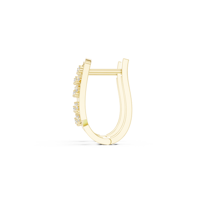 Veylora Chevron Diamond Hoops