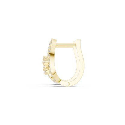 Elowra Teardrop Diamond Vine Hoops