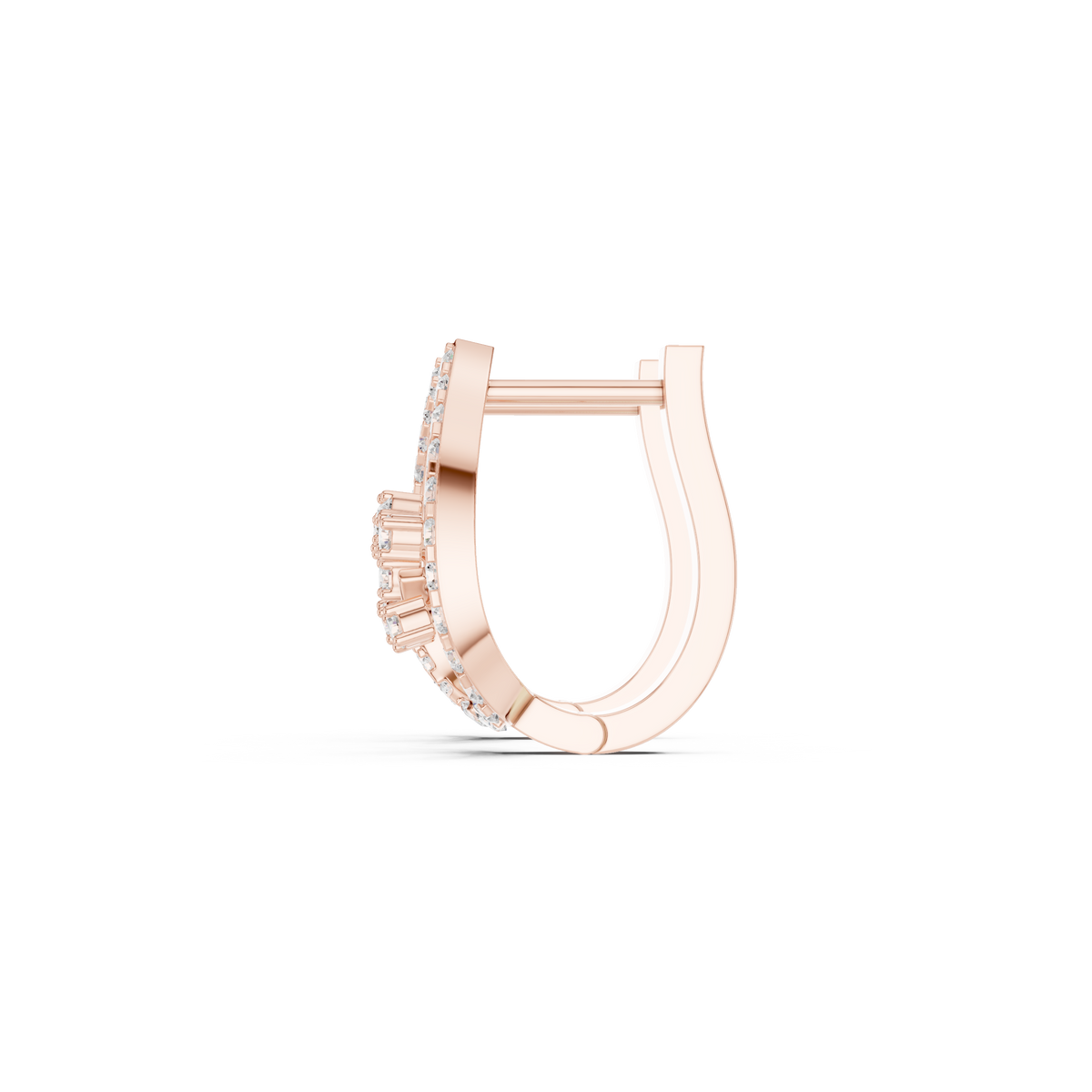 Elowra Teardrop Diamond Vine Hoops