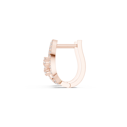 Elowra Teardrop Diamond Vine Hoops