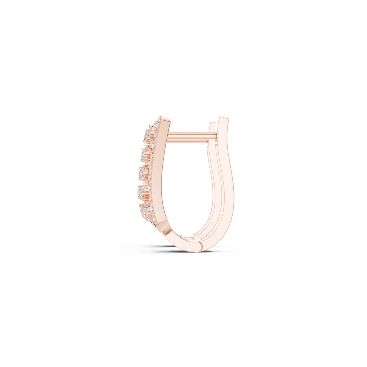 Lunessa Tapered Diamond Open Hoops