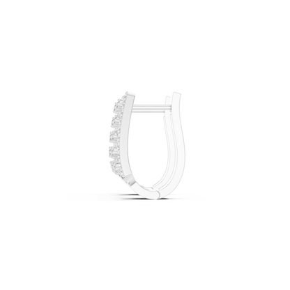 Lunessa Tapered Diamond Open Hoops