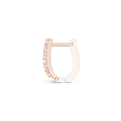 Seravelle Tapered Pavé Hoops