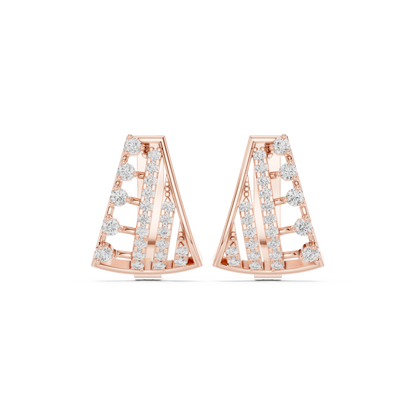 Seravelle Tapered Pavé Hoops