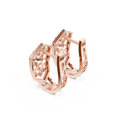 Aurevyn Floral Diamond HoopS