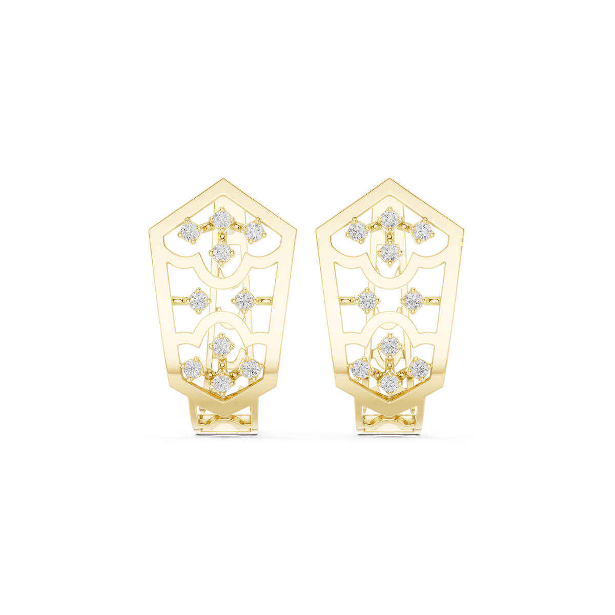 Aurevyn Floral Diamond HoopS