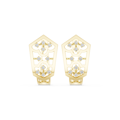 Aurevyn Floral Diamond HoopS
