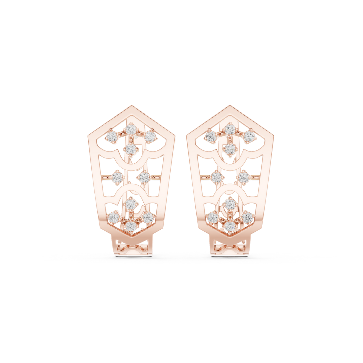 Aurevyn Floral Diamond HoopS