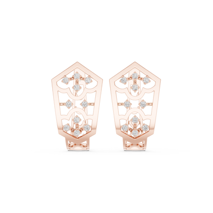 Aurevyn Floral Diamond HoopS