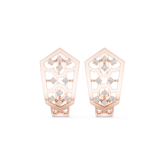 Aurevyn Floral Diamond HoopS