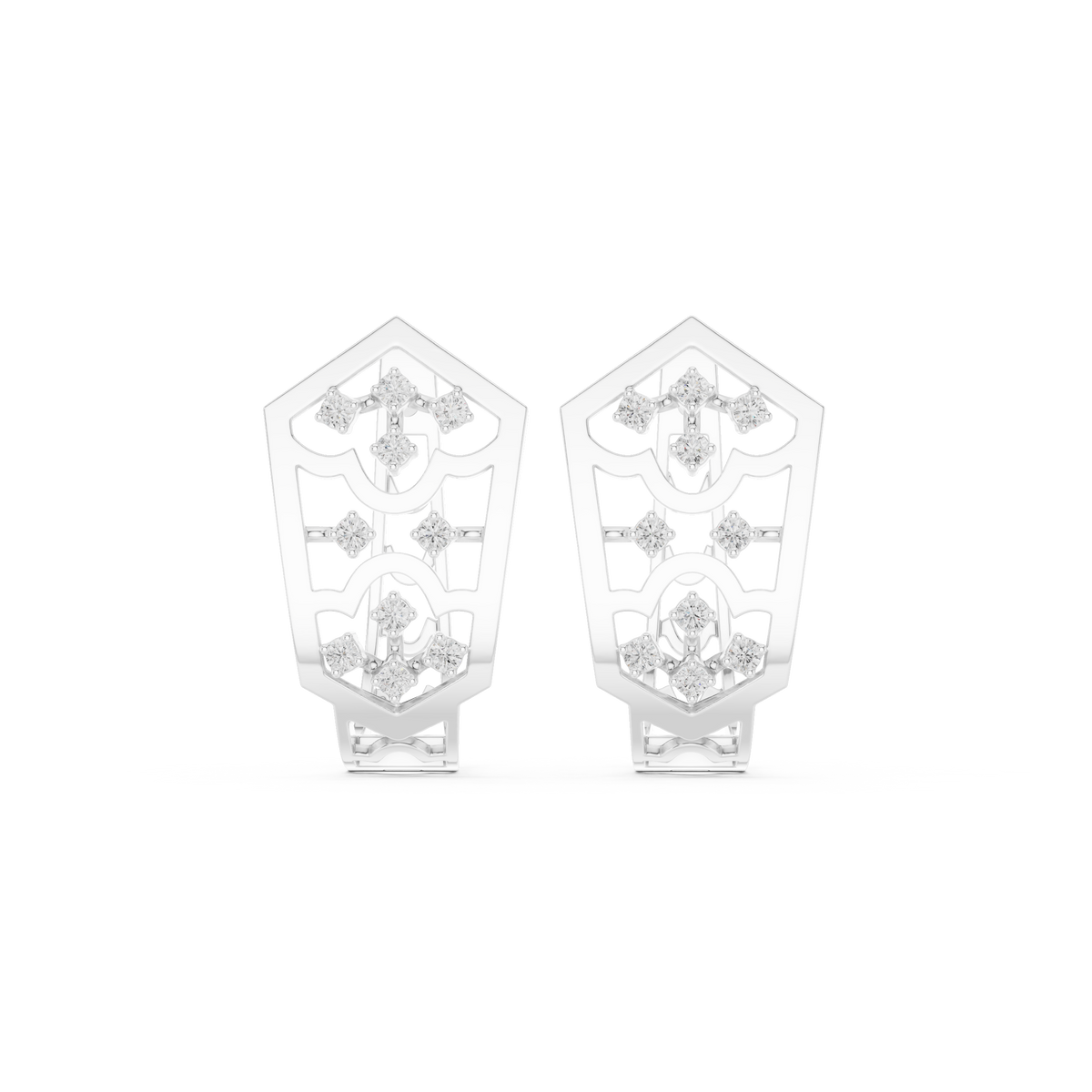 Aurevyn Floral Diamond HoopS