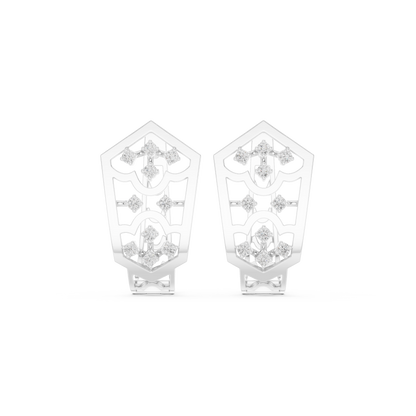 Aurevyn Floral Diamond HoopS