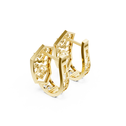 Aurevyn Floral Diamond HoopS