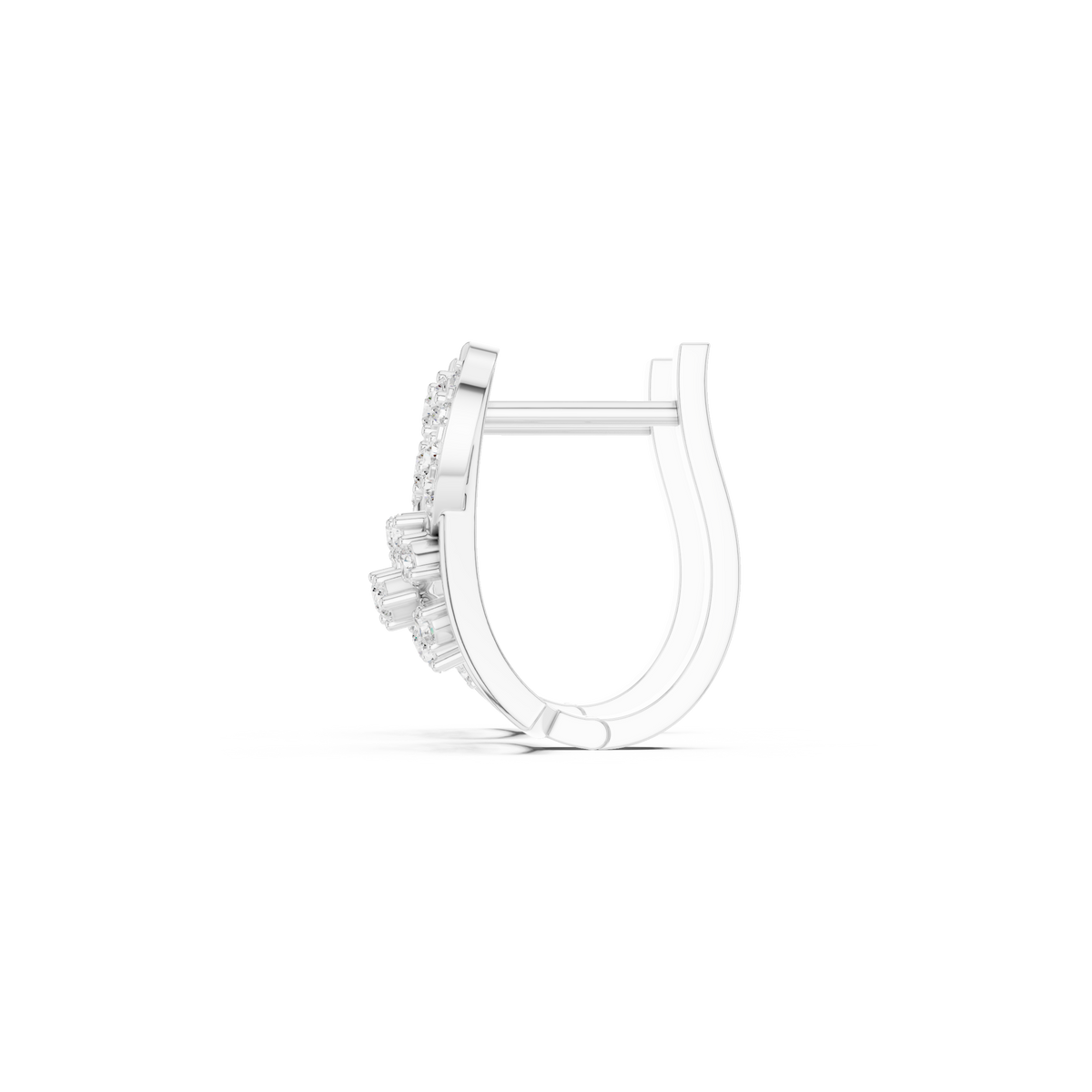 Elvaris Sculpted Diamond Hoops