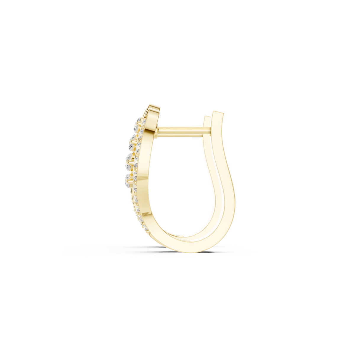 Elvanya Curved Diamond Hoops