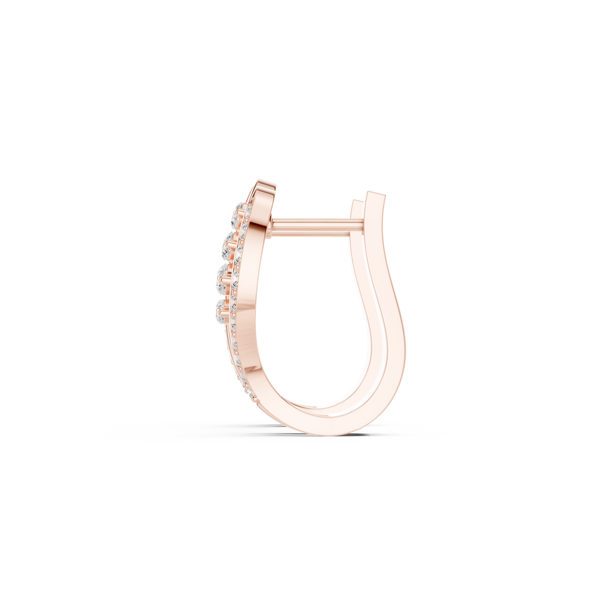 Elvanya Curved Diamond Hoops