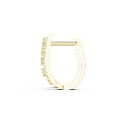 Elvara Tapered Diamond Frame Hoops