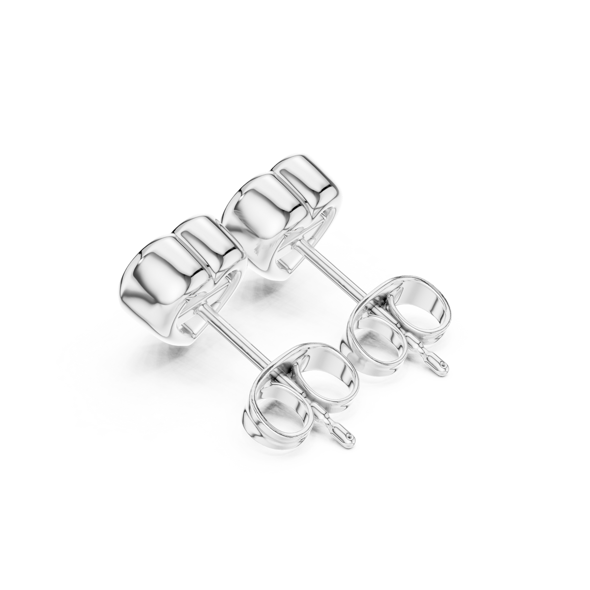 Avelisse Heart Diamond Bezel Studs