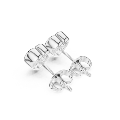 Avelisse Heart Diamond Bezel Studs