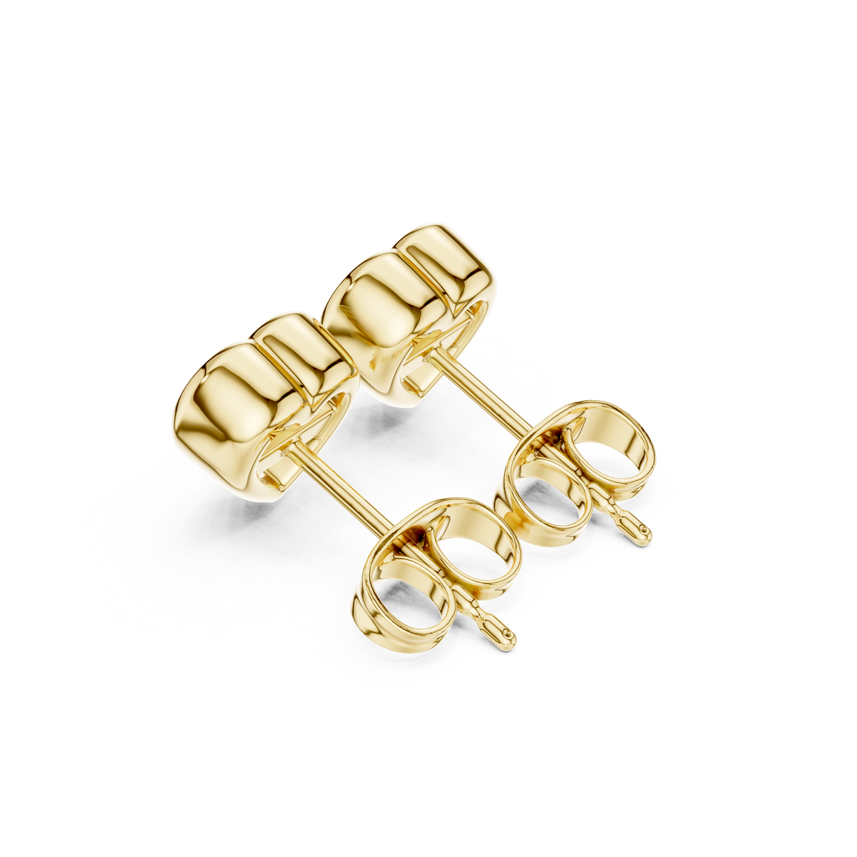 Avelisse Heart Diamond Bezel Studs